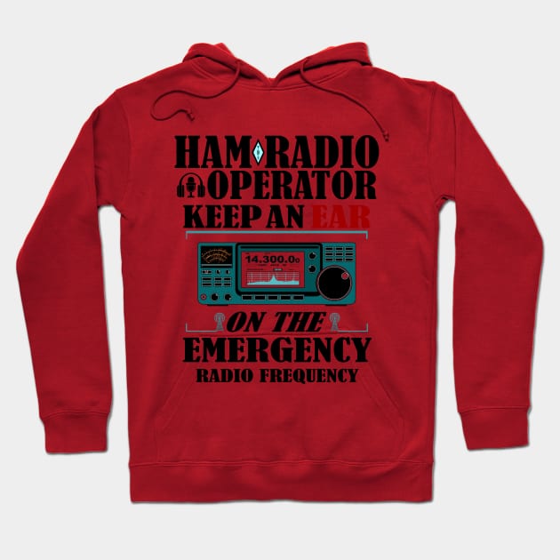 Ham Radio Operator Hoodie by amarth-drawing